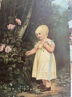 Victorian child postcard close-up