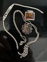 Group shot of all four sterling jewelry pieces