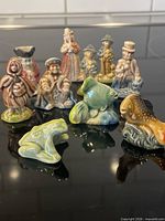 Group shot of all Wade porcelain figurines