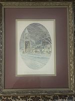 Full framed print showing frame, mat and artwork