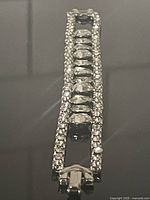 Full view of rhinestone bracelet front side