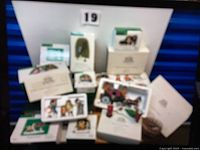 Overall view of boxed Department 56 accessories and cords