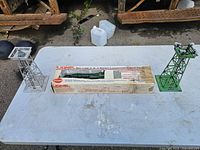 Overall view of locomotive box and two metal towers