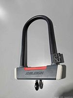 Front view of assembled Raleigh U-lock