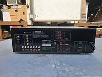 Rear panel connections and labels of Yamaha RX-V390 receiver