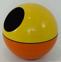Closed orange and yellow orb snack server
