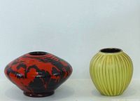 front view of both vases