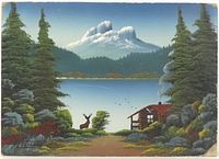 Front view of entire painting showing composition and colours