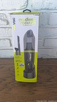 Front view of sealed IonVac cordless vacuum retail box