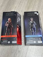 Front and side of both boxed figures