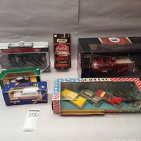 All boxed items arranged together