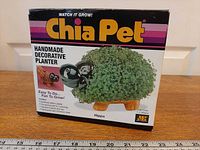 Front of sealed Chia Pet Hippo box showing product image and branding