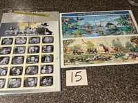 Both stamp sheets side by side