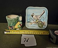 Both items with ruler for scale