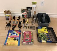 All items overview on floor