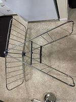 Full view of unfolded drying rack