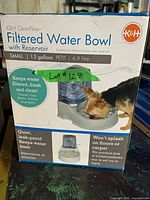 Front of retail box showing product image and capacity