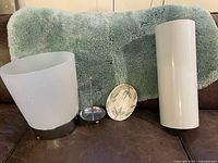 All five bathroom items displayed together