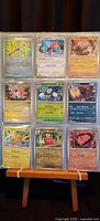 All nine foil Pokémon cards displayed in a sleeve