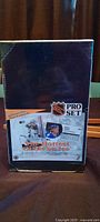 Front view of sealed 1991 Pro Set NHL hockey card box
