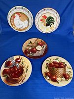 Five decorative plates/plaque overview