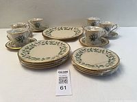 Complete 22-piece Lenox Holiday set grouped together