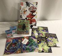 All eight items laid out together