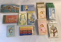 All packs laid out showing sealed and loose stationery