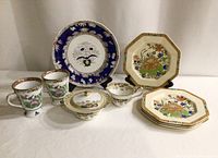 Full lot showing all porcelain pieces together