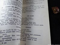 Interior page of song book