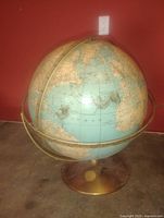 Full view of globe on stand