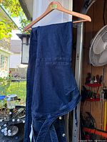 Overall hanging to show front bib and legs
