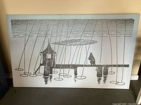 Front view of full artwork showing illustration and framing