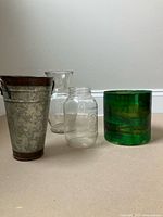 Group shot showing all four vases