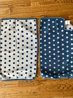 Both hand towels laid flat pattern side up