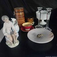 Group shot of all listed decorative items