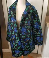 Floral patterned jacket on mannequin