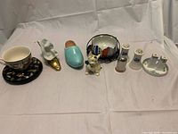 Group shot of all nine decorative items
