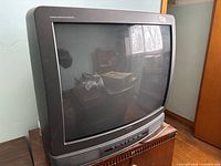 Front view of Citizen CRT television showing screen, bezel, and speaker grille
