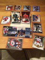 Overview of all cards laid out on table