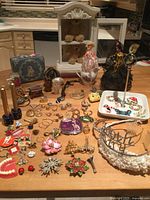 overview of all items spread on tabletop