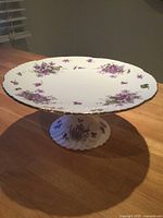 Full view of pedestal cake plate