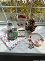 All items grouped on windowsill