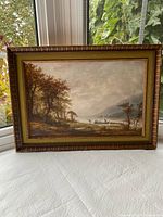 Full view of framed painting