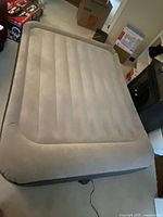 Top view of fully inflated queen air mattress