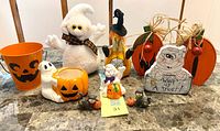 Group shot of all Halloween decor items