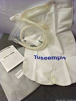 Complete camp shower set showing bag, hose, nozzle and packaging