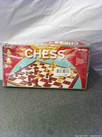Front view of sealed Cardinal Royal Classics Chess set box