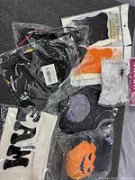 Overview of eight sealed Halloween decorations