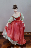 Front view of Royal Doulton Fair Lady figurine